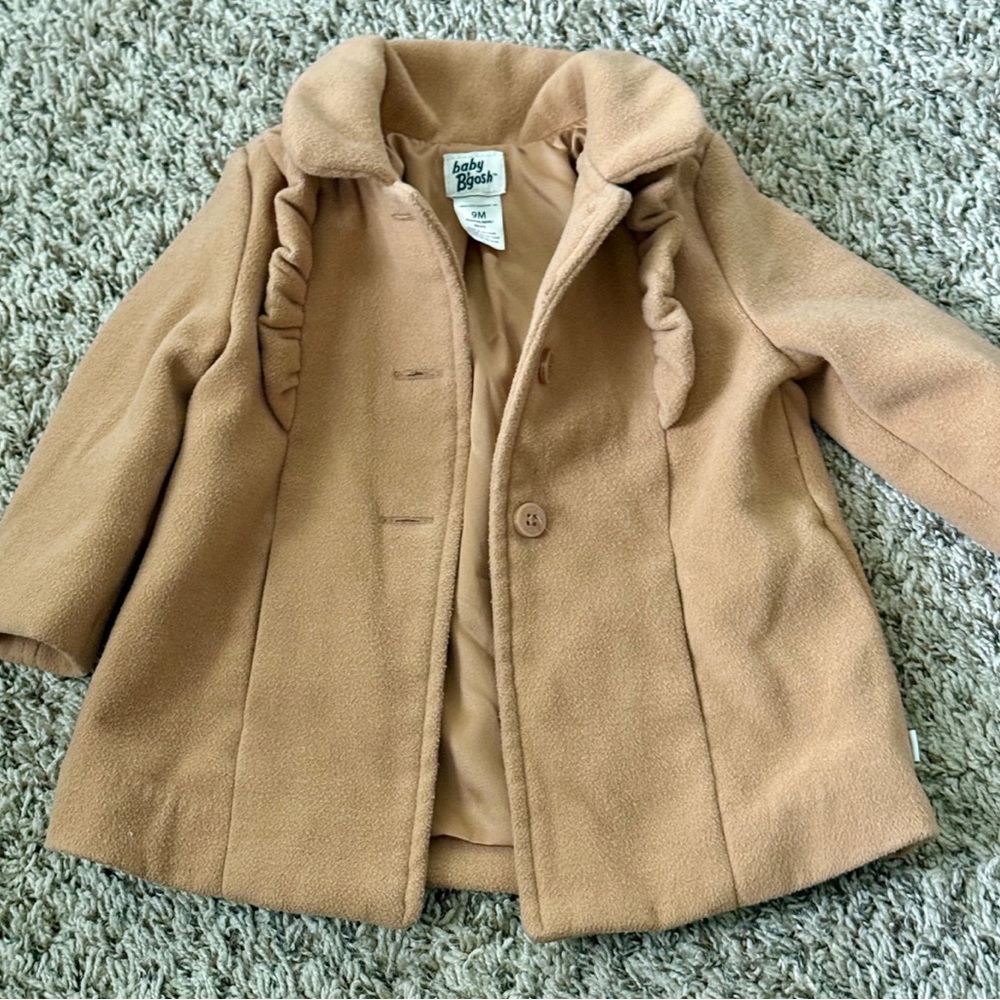 Baby B’gosh Baby girls tan pea coat